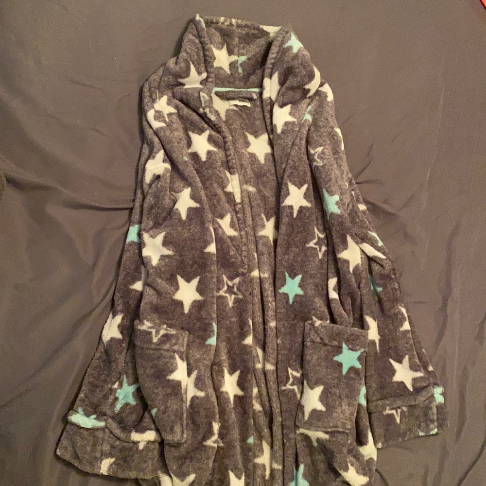 Fuzzy, warm robe.